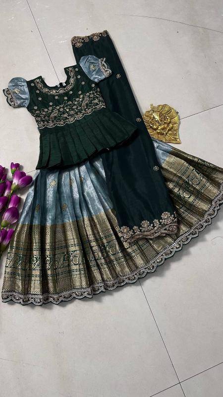 NEW LAUNCING KIDS LEHENGA CHOLI simmer Wholesale kids boutique clothing